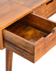 Chestnut Foldable Mirror Table