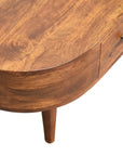 Mini Chestnut Rounded Coffee Table