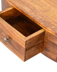 Mini Chestnut Rounded Coffee Table