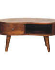 Mini Chesnut Wave Coffee Table
