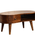 Mini Chesnut Wave Coffee Table