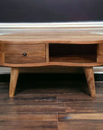 Mini Oak-ish Wave Coffee Table