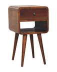 Mini Chestnut Curve Lower Nightstand
