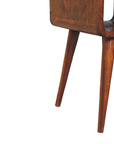 Mini Chestnut Curve Lower Nightstand