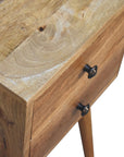 Mini 2 Drawer Oak-ish Nightstand