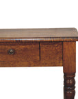 Chestnut Turned Leg Writing Desk