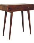 Chestnut Curved Hallway Table