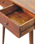 Chestnut Curved Hallway Table