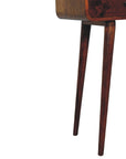 Chestnut Curved Hallway Table