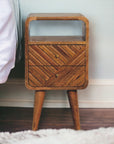 Mini Lille Curved Nightstand