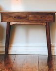 Chestnut Hallway 2 Drawer Console Table