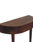 Backless Mounted Chestnut Console