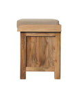 Rattan Basket Linen Bench