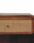 Chestnut Open Woven Bedside