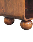 Chestnut Open Woven Bedside