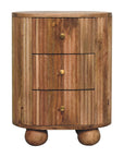 Soba Ball 3 Drawer Bedside