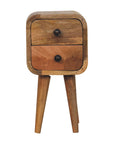 Extra Mini Curved Oak-ish Bedside