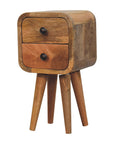 Extra Mini Curved Oak-ish Bedside