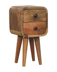 Extra Mini Curved Oak-ish Bedside