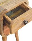 Extra Mini Curved Oak-ish Bedside