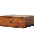 Avora Wall-Mounted Chestnut 1 Drawer Nightstand