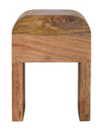 Mini Darcy Oak-ish Nightstand with Curved Edges