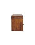 Darcy 3 drawer Open Shelf Chestnut Media unit