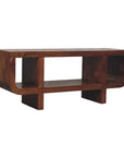 Orion Curved Chestnut Media Unit