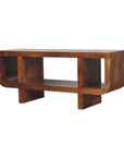 Orion Curved Chestnut Media Unit