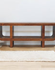 Orion Curved Chestnut Media Unit