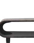 Curved Edge Media with Brass Accents