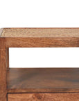 Saffron Rattan Nightstand