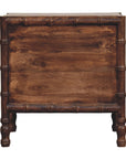 Bamboo Frame Nightstand in Roasted Almond