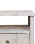 Lume Washed Open-Shelf Bedside