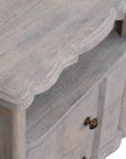 Lume Washed Open-Shelf Bedside