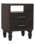 Cadiz Carved Bedside Table