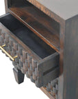 Cadiz Carved Bedside Table