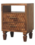 Cadiz Carved Open-Shelf Bedside