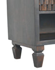 Cadiz Carved Shoe Storage Bench