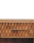 Cadiz Carved Entryway Shoe Cabinet