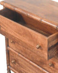 Bamboo Carved 3-Drawer Chest
