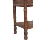 Bamboo Carved Bedside Table