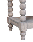 Spindle Acid Wash Side Table