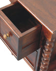 Spindle Winewood Nightstand