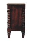 Spindle Winewood Nightstand