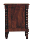 Spindle Winewood Nightstand