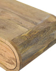 Curved 2 Drawer Wall Console
