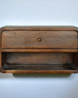 Chestnut Curve Floating Nightstand