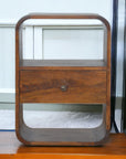 Chestnut Curved Edge Nightstand