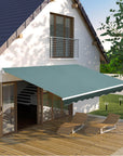 Aosom 8.2ft x 6.6ft Retractable Awning Sunshade Shelter Canopy for Patio Outdoor Deck, image 1